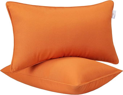 JMGBird Outdoor Pillows Waterproof Set of 2 Outdoor Lumbar Pillows by JMGBird