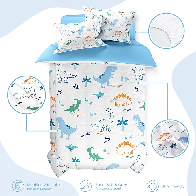 SANDJEST Dinosaur Duvet Cover Sets Full Size - Image 3