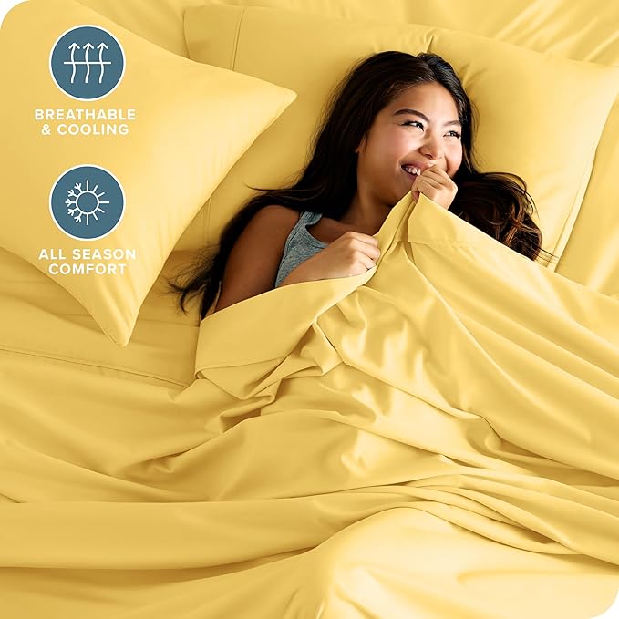 Bare Home Split Head Flex King Sheet Set - Image 4