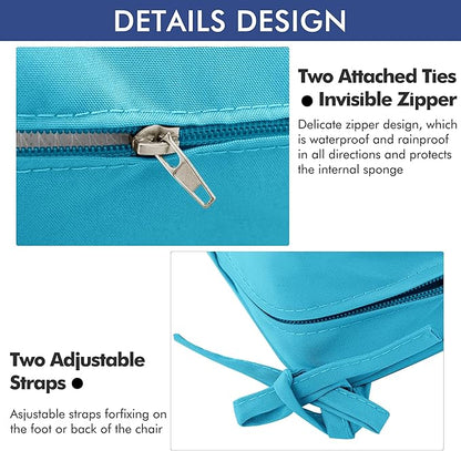 Outdoor Chair Cushions 22 x 22 Inch Waterproof Patio Chair Cushions - Image 8