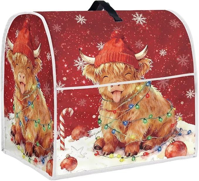 Highland Cow Stand Mixer Cover Dust Protective Christmas Stand Mixer Covers by HUISEFOR