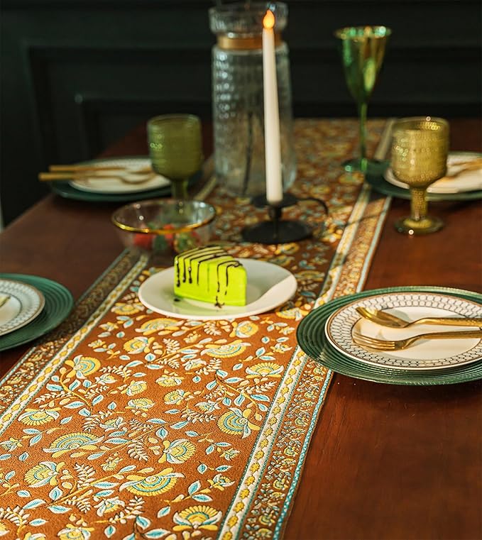 13×72 Inch Table Runner, Retro-Luxury Tassels Series - Image 8