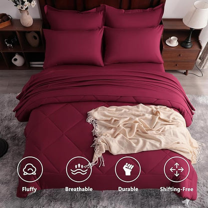 NTBAY Queen Comforter Set with Sheets, 7 Pieces Soft and Breathable Queen - Image 2