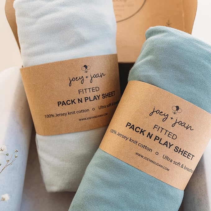 Pack and Play Sheets Fitted – Compatible by JoeyJoan