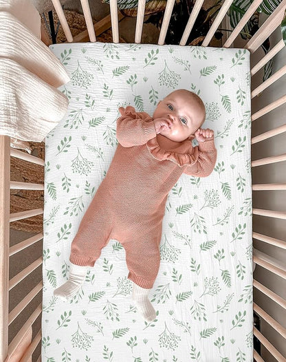 Bassinet Sheet for Baby Boy and Girl 2 Pack, Fitted Sheets for Rectangle - Image 5