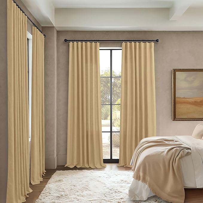 Tan Beige Curtains 96 Inches Long - Image 6