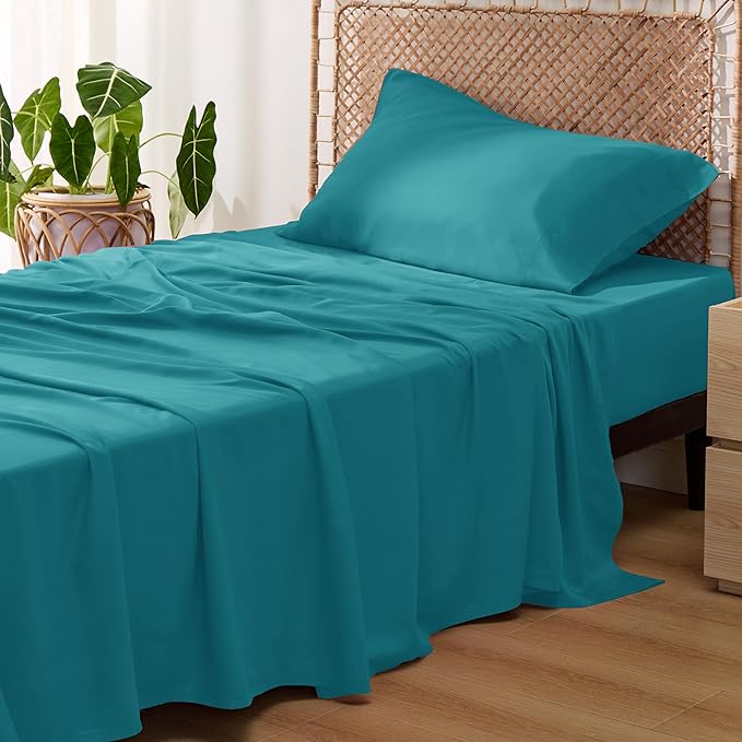 Bedsure Cooling Sheets Twin, Rayon Derived from Bamboo, Breathable & Soft Twin by BEDSURE
