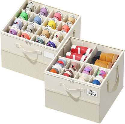 plus size 2 pack shoe organizer for closet, main product view
