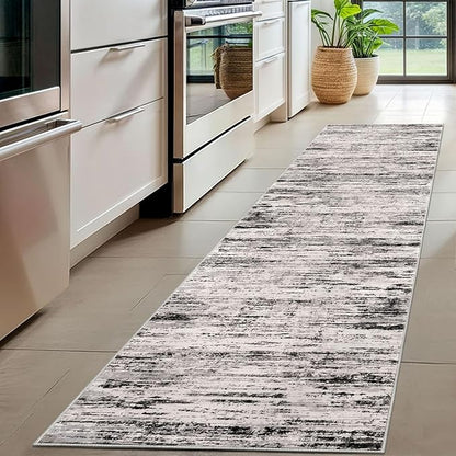 Modern Abstract Hallway Runner Rug - Image 2