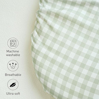 Gllquen Baby Bassinet Sheets 4 Pack, Breathable Cozy Fitted Mattress Sheet - Image 8