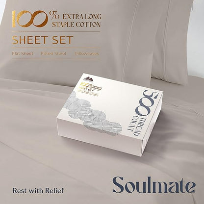 Mayfair Linen 500 Thread Count Split King Sheets Sets - Image 3