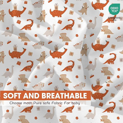 Bimocosy Crib Sheets 4 Pack, Baby Crib Sheets Fitted - Image 7