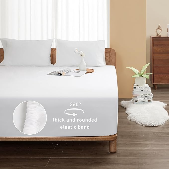 Sunflower Queen Fitted Sheet, 1-Piece Deep Pocket Fitted Bottom Sheet 16" - Image 2