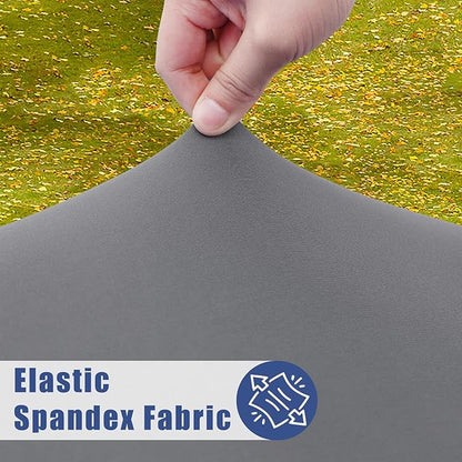 Round Spandex Tablecloth, Elastic Fitted Waterproof Tablecloths - Image 2