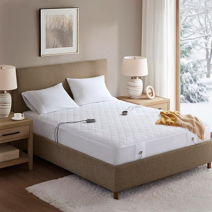 Beautyrest Cotton Blend Heated Mattress Pad Secure Comfort Technology by Beautyrest