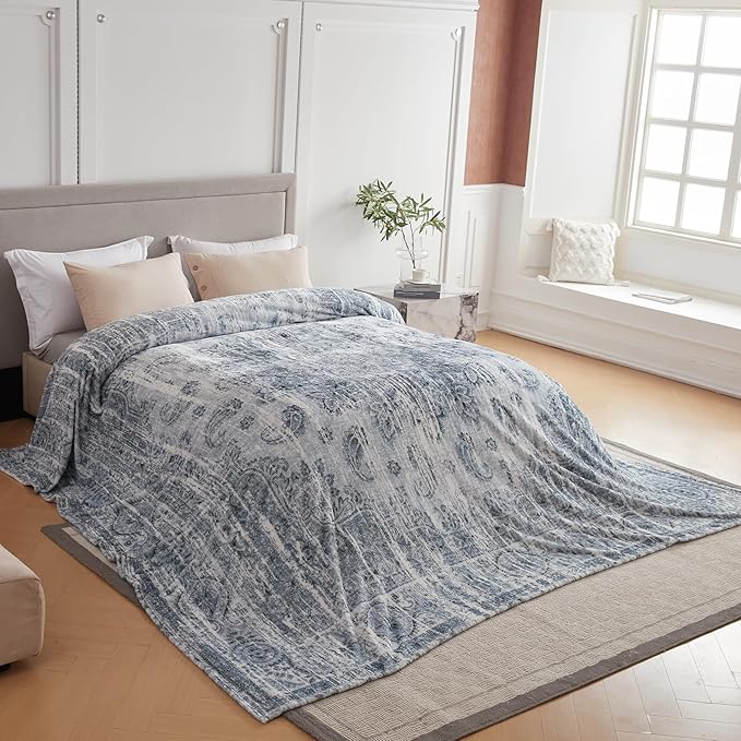 Oversized Vintage Pattern Blanket 120x120 Inches, Giant 10'x10' - Image 4