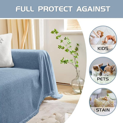 MEETSKY Washable Chenille Sofa Cover Couch Cover - Image 5