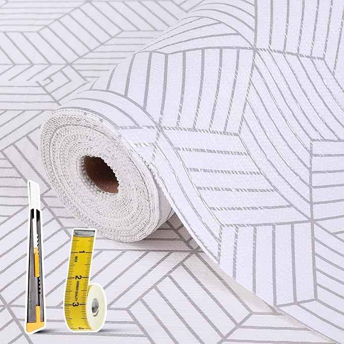 Shelf Liners for Kitchen Cabinets 12in x 20FT, Non Adhesive Cabinet Liner by Kimhan