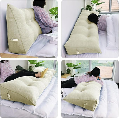 10 lbs Thickened Headboard Pillow Wedge Pillow Headboard Reading Pillow Bed - Image 2