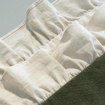 Pillow Shams Set of 2 Pure Cotton Champray Ruffled Edge, Thick and Solid Washed - Image 6