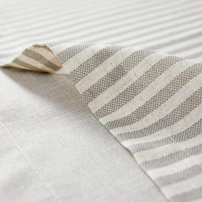 jinchan Linen Valance Curtain Striped Valance - Image 9
