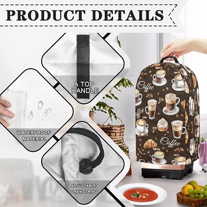 Brown Bread Coffee Blender Cover Kitchen Blender Dust Covers Food Processor - Image 4