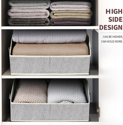 homsorout closet organizers bins 6 packs - large showing dimensions
