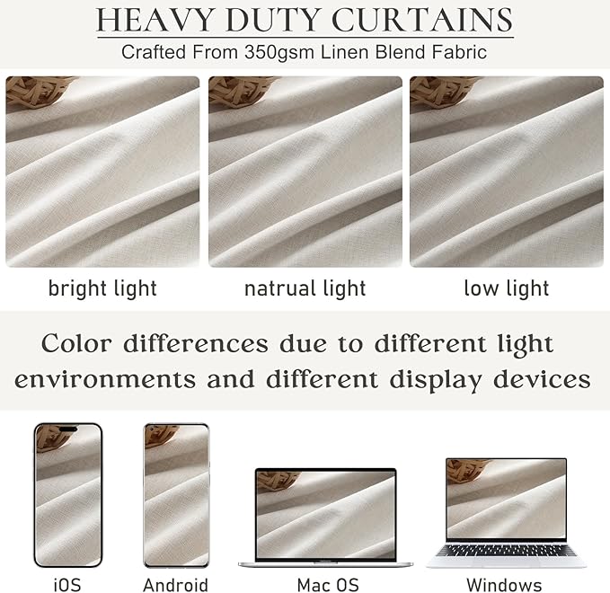 Birch Total Blackout Curtains 96 Inches Long - Image 5