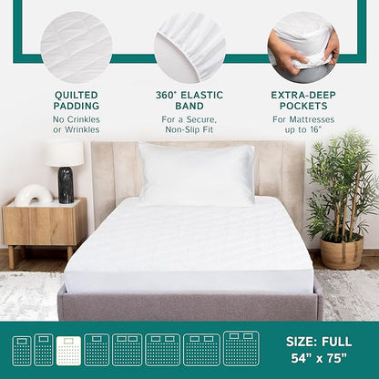 Full Size Quilted Mattress Pad - Image 5