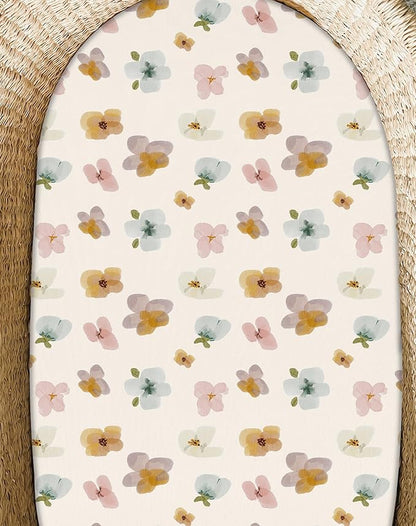 Bassinet Sheets for Baby Girls Boys 2 Pack, Fitted Baby Mattress Sheet for - Image 9