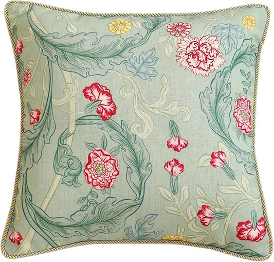 patdrea Designer Square Throw Pillow Covers, Farmhouse Linen by Welcometopatdrea