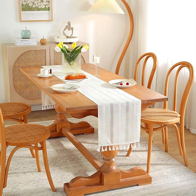 Farmhouse Table Runner, Rustic Cutout Table Runners - Image 6