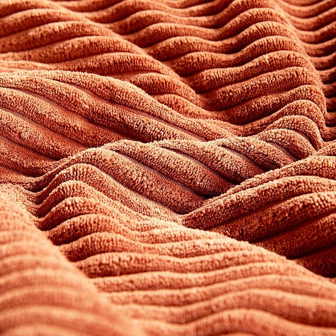 Fancy Homi Set of 2 Burnt Orange Lumbar Decorative Throw Pillow Covers 20x28 - Image 5