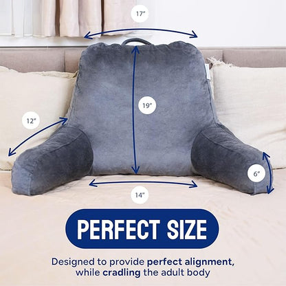 ComfortSpa Reading Pillow for Bed Adult Size, Back Rest Pillow - Image 6