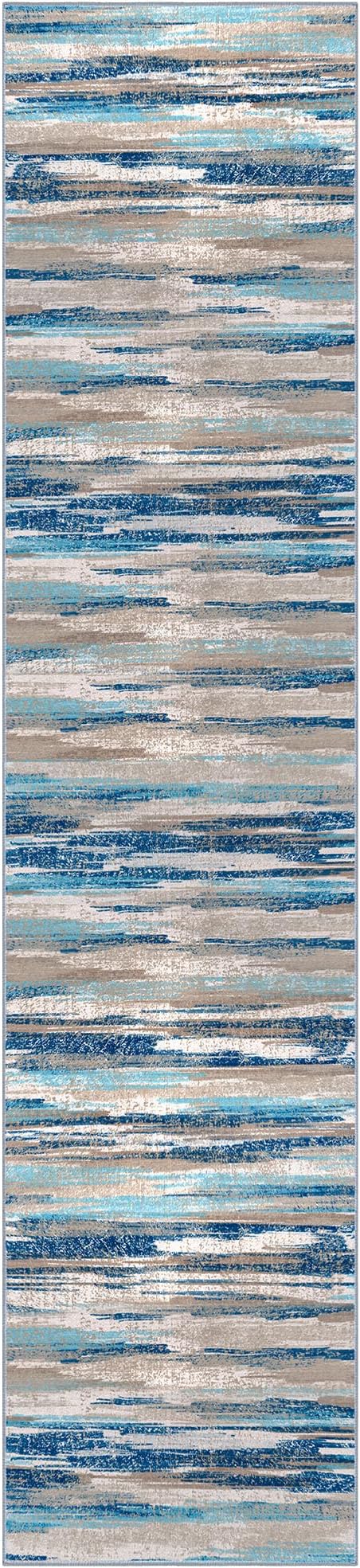 Modern Abstract Runner Rug 3x12 - Image 9