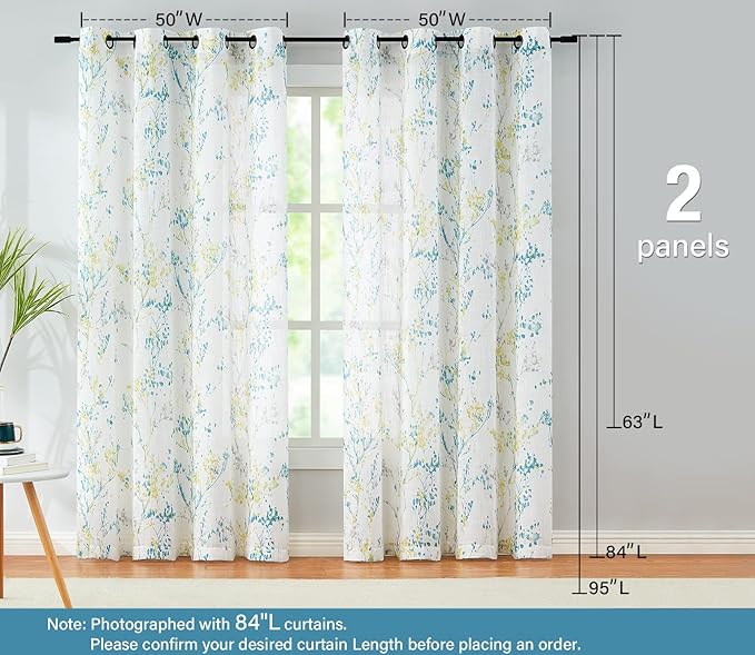Treatmentex Branch Semi Sheer Curtains - Image 6