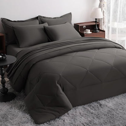 NTBAY Queen Comforter Set with Sheets, 7 Pieces Soft and Breathable Queen by NTBAY