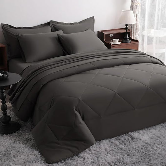 NTBAY King Comforter Set with Sheets, 7 Pieces Soft and Breathable King Bedding by NTBAY