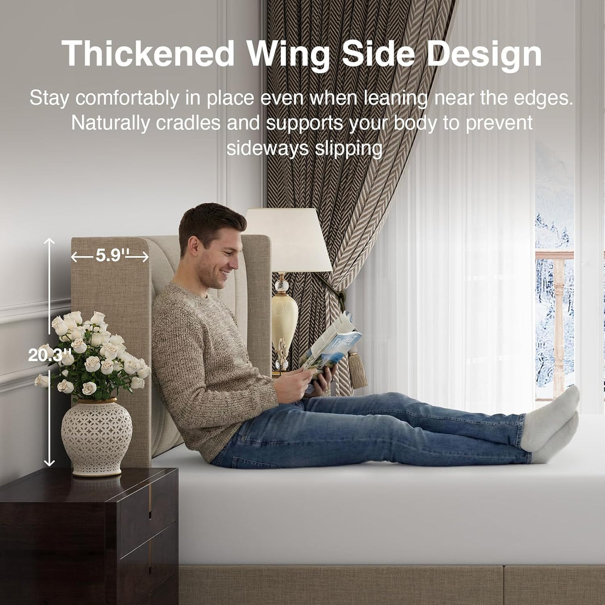 novilla queen size bed frame, queen bed frame showing dimensions