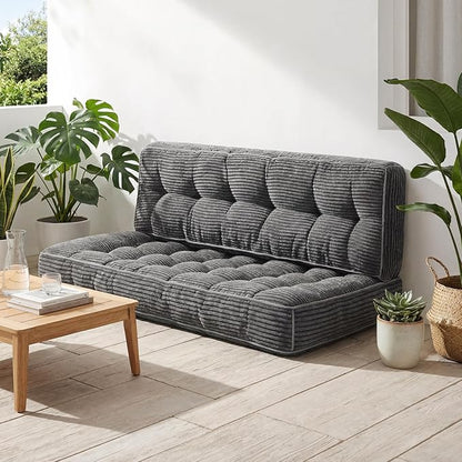 63 Inch Folding Sofa Bed Convertible Chair, 2-in-1 Convertible Boneless Sofa - Image 6
