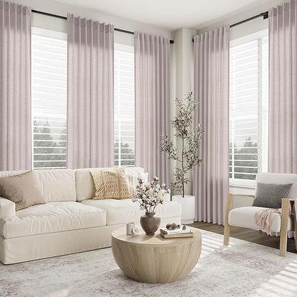Champagne Pinch Pleat Linen Curtains 96 Inch Length 2 Panels Set - Image 7