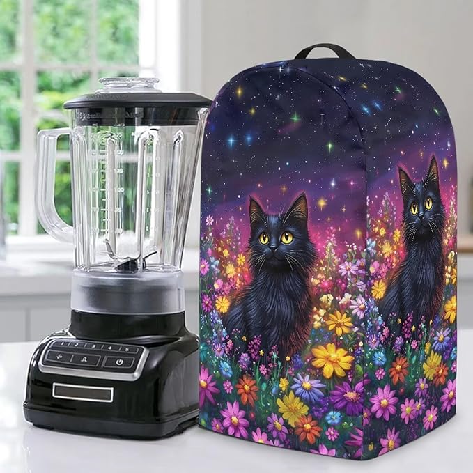 Starry Sky Black Cats Blender Cover by Unknown