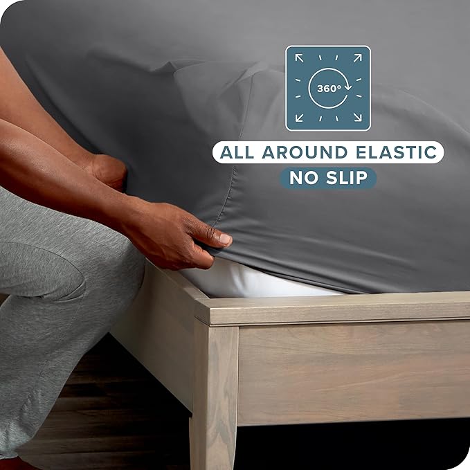 Bare Home 5-Pack Fitted Bottom Ultra-Soft Sheets Full - Image 3