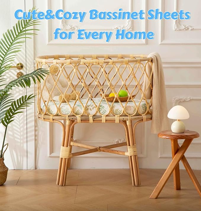 SDY Jersey Bassinet Sheets for Baby Boys and Girls, 32 "x 16 "x 4", 2 Pack - Image 8