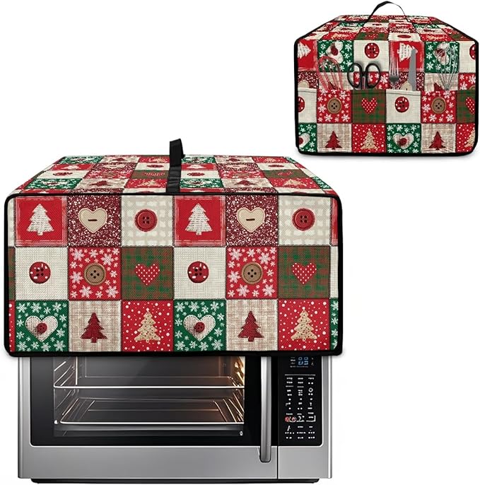 Christmas Holiday Decor Toaster Oven Cover Countertop Convection Oven Cover - Image 2