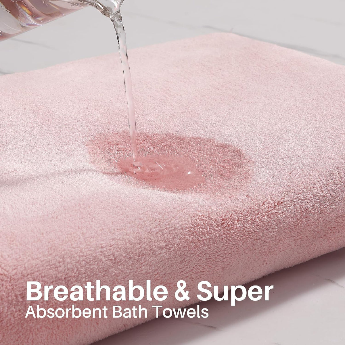 joymoop microfiber bath towels with hanging loop, 4 showing dimensions