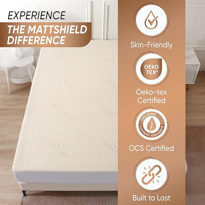 Luxury Waterproof Organic Mattress Protector King - Image 2