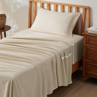 Bedsure Deep Pocket Twin Sheets Set by BEDSURE