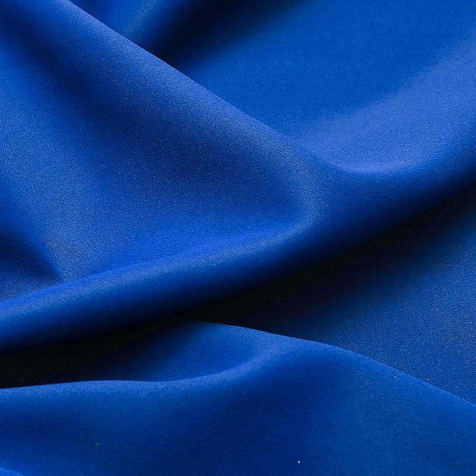 Kitchen Valances for Windows Royal Blue Rod Pocket Blackout Valance for Living - Image 5