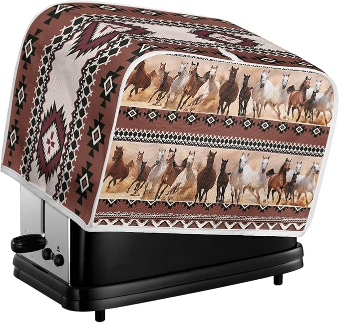 ZFRXIGN Boho Horse Toaster Cover 4 Slice Toaster Dust Cover Small Appliance - Image 5